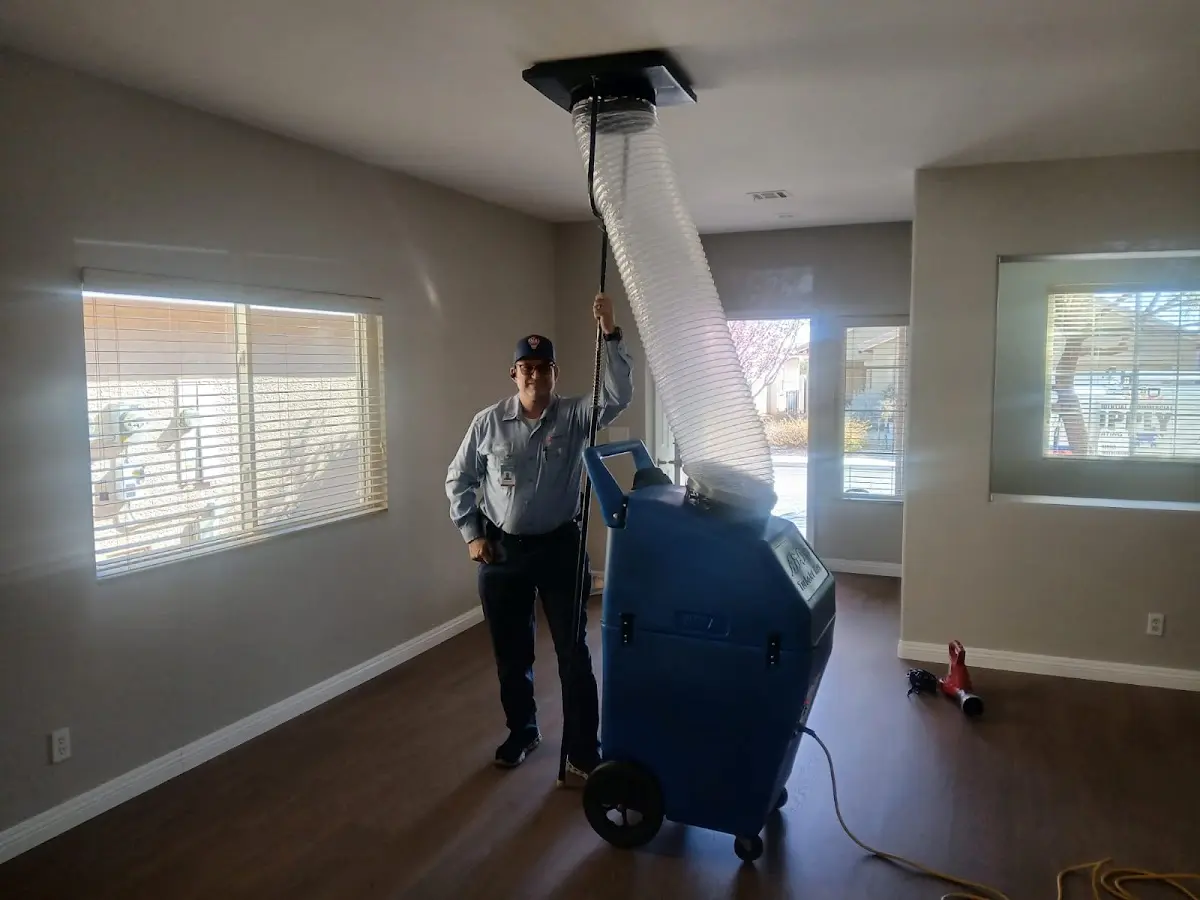 Professional Dryer Vent Cleaning work inside a Belvedere home